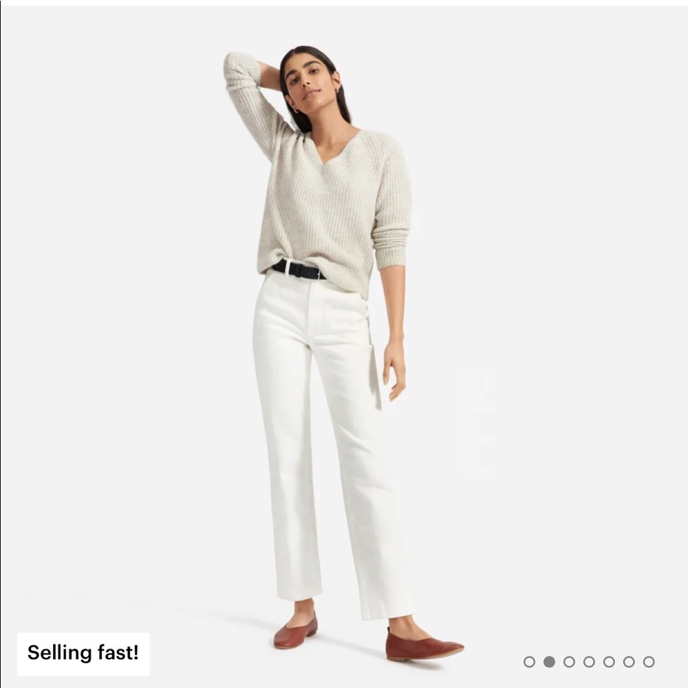 Everlane Alpaca V Neck Sweater - Picture 2 of 8